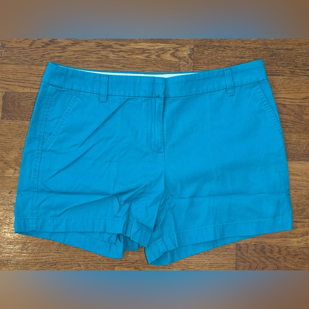 Teal J.Crew Factory Chino Shorts